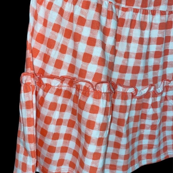 dip Mommy & Me Orange Gingham Checkered Dress Baby Toddler 12-18 Mos - Picture 5 of 5